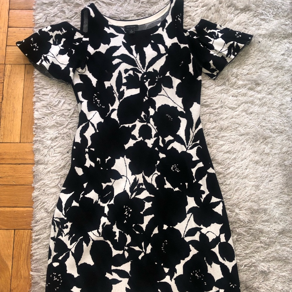 cold shoulder sweater dress